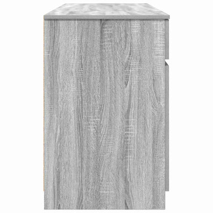 Schreibtisch mit Tür Grau Sonoma 140 x 49 x 76 cm Holzwerkstoff