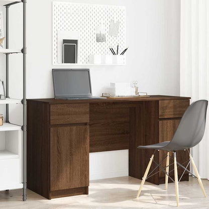 Schreibtisch Braune Eiche 140 x 49 x 76 cm Holzwerkstoff