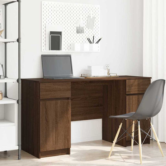 Schreibtisch Braune Eiche 140 x 49 x 76 cm Holzwerkstoff