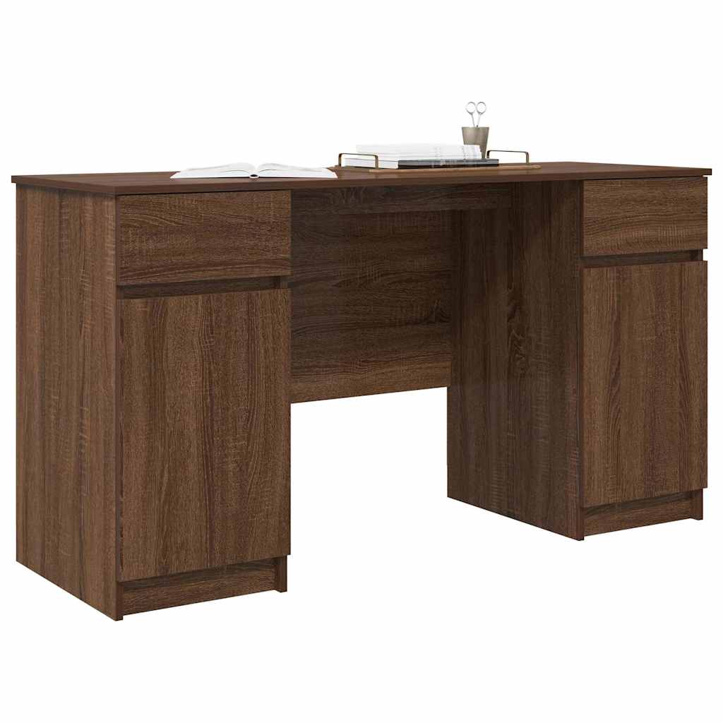Schreibtisch Braune Eiche 140 x 49 x 76 cm Holzwerkstoff