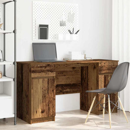 Schreibtisch mit Regal Altholz 140 x 49 x 76 cm Holzwerkstoff