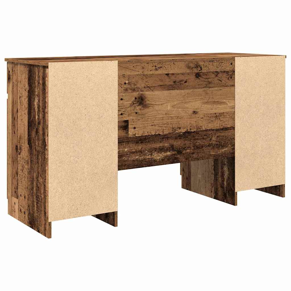 Schreibtisch mit Regal Altholz 140 x 49 x 76 cm Holzwerkstoff