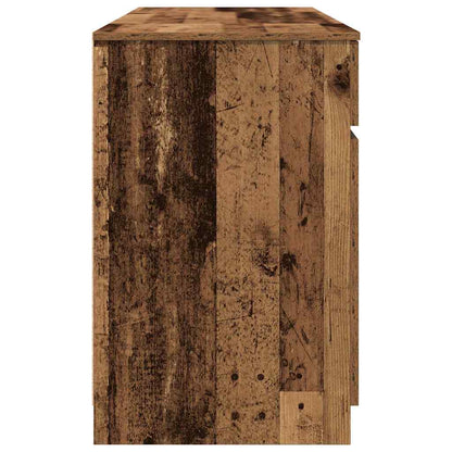Schreibtisch mit Regal Altholz 140 x 49 x 76 cm Holzwerkstoff