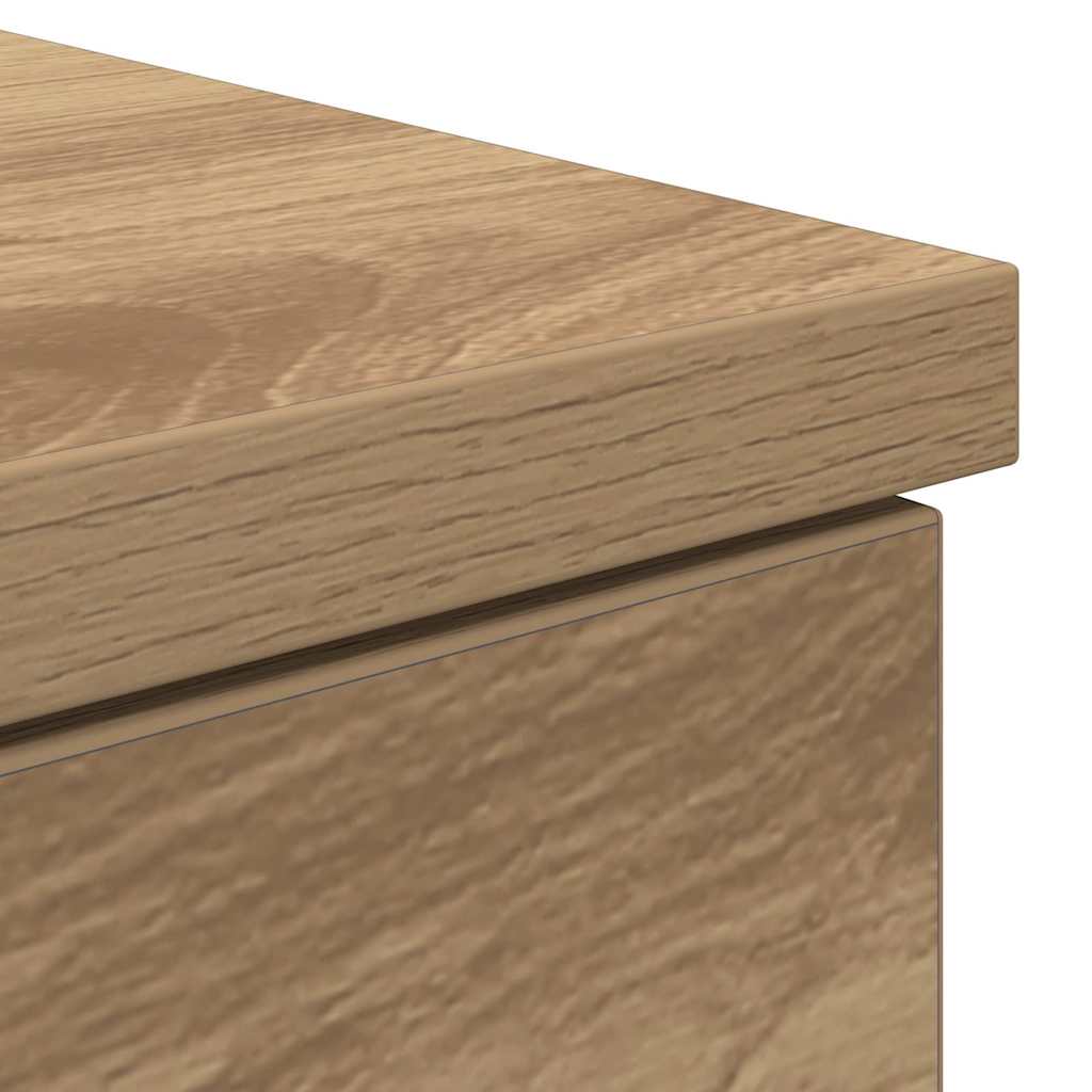 Schreibtisch Eiche handwerklich 140 x 49 x 76 cm Holzwerkstoff