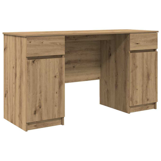 Schreibtisch Eiche handwerklich 140 x 49 x 76 cm Holzwerkstoff