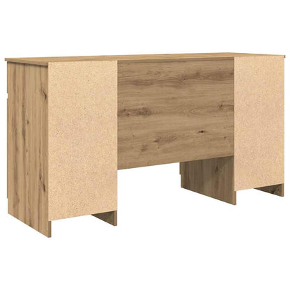 Schreibtisch Eiche handwerklich 140 x 49 x 76 cm Holzwerkstoff