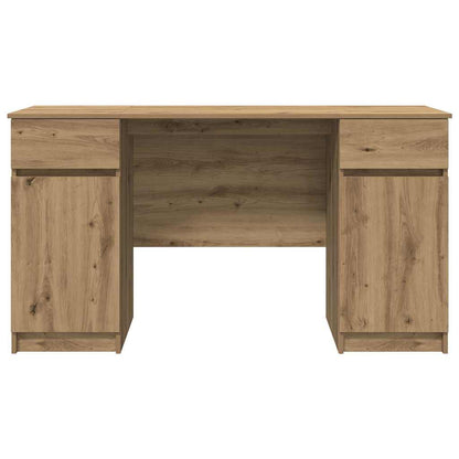 Schreibtisch Eiche handwerklich 140 x 49 x 76 cm Holzwerkstoff