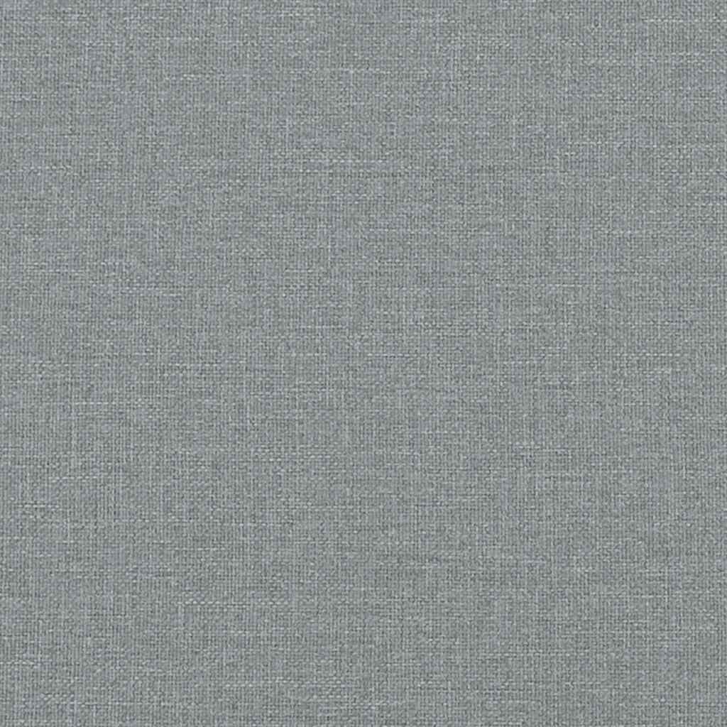 2-Sitzer-Sofa mit Chaiselongue L-Form Hellgrau 125 cm Stoff
