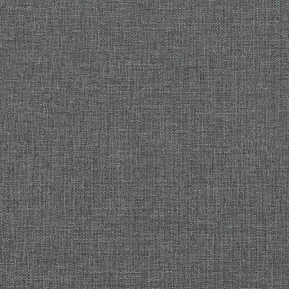 2-Sitzer-Sofa mit Chaiselongue L-Form Dunkelgrau 125 cm Stoff