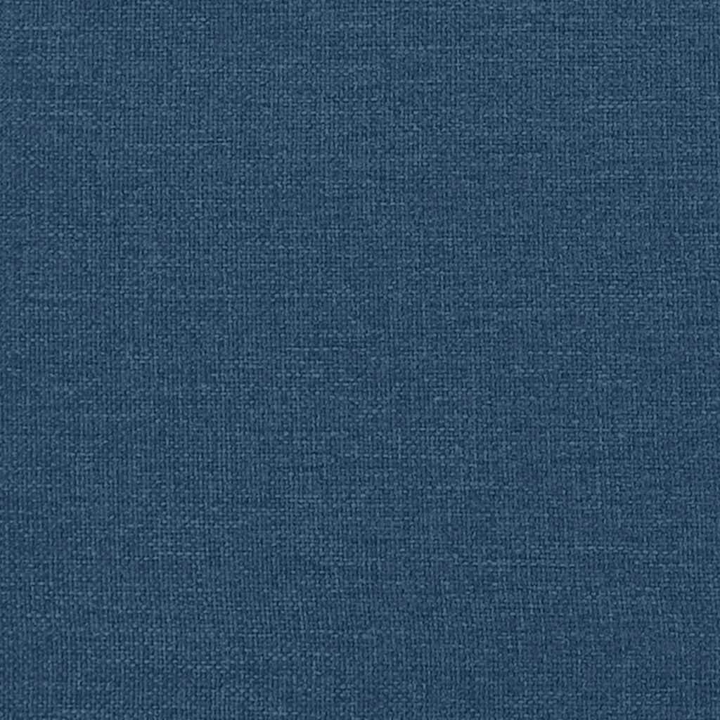 2-Sitzer-Sofa mit Chaiselongue L-Form Blau 125 cm Stoff
