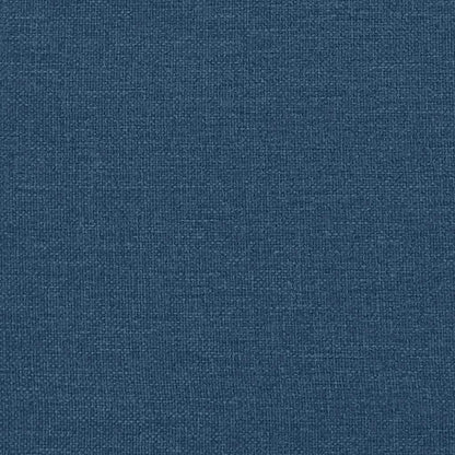 2-Sitzer-Sofa mit Chaiselongue L-Form Blau 125 cm Stoff