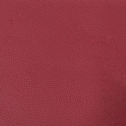 2-Sitzer-Sofa mit Chaiselongue L-Form Weinrot 125 cm Kunstleder