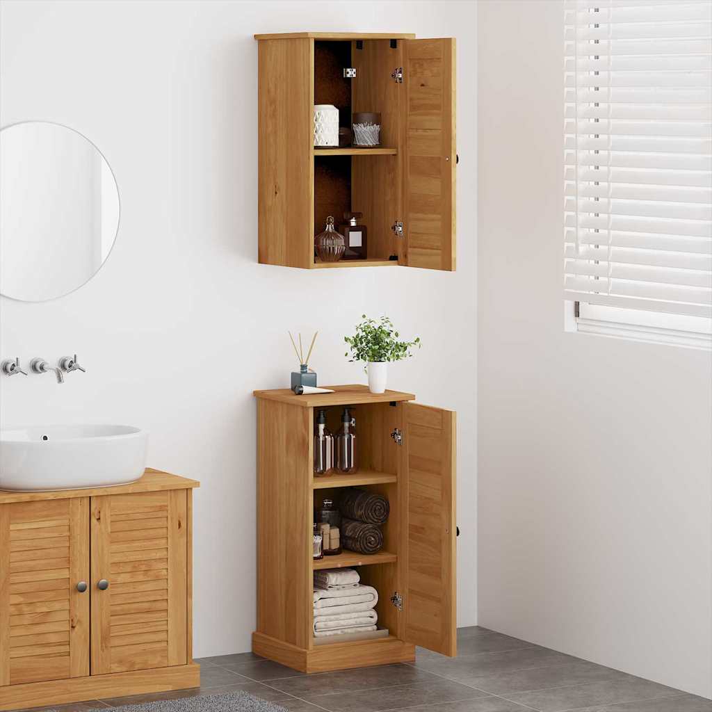 Badezimmermöbel Set mit Regal VIGO 2 pcs Braun und Honigbraun