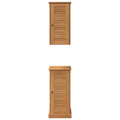 Badezimmermöbel Set mit Regal VIGO 2 pcs Braun und Honigbraun