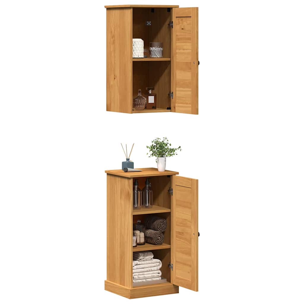 Badezimmermöbel Set mit Regal VIGO 2 pcs Braun und Honigbraun