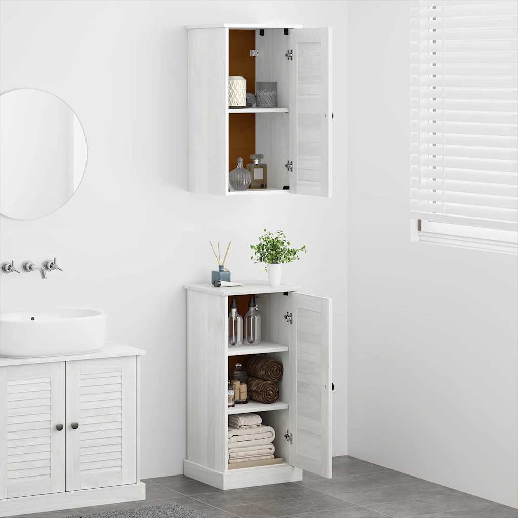 Badezimmermöbel Set VIGO 2 pcs Antik Weiß 37 x 34 x 80 cm