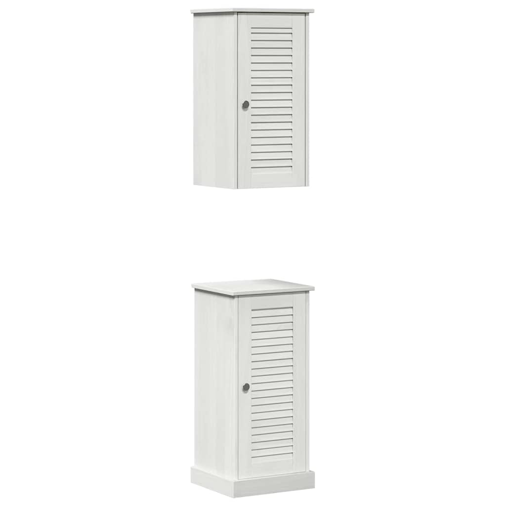 Badezimmermöbel Set VIGO 2 pcs Antik Weiß 37 x 34 x 80 cm