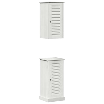 Badezimmermöbel Set VIGO 2 pcs Antik Weiß 37 x 34 x 80 cm