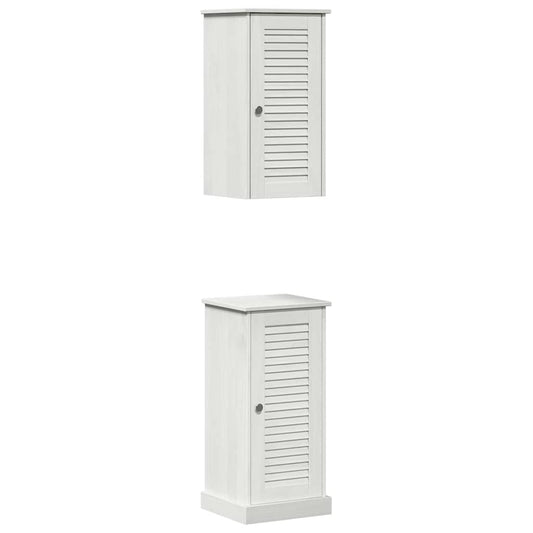 Badezimmermöbel Set VIGO 2 pcs Antik Weiß 37 x 34 x 80 cm