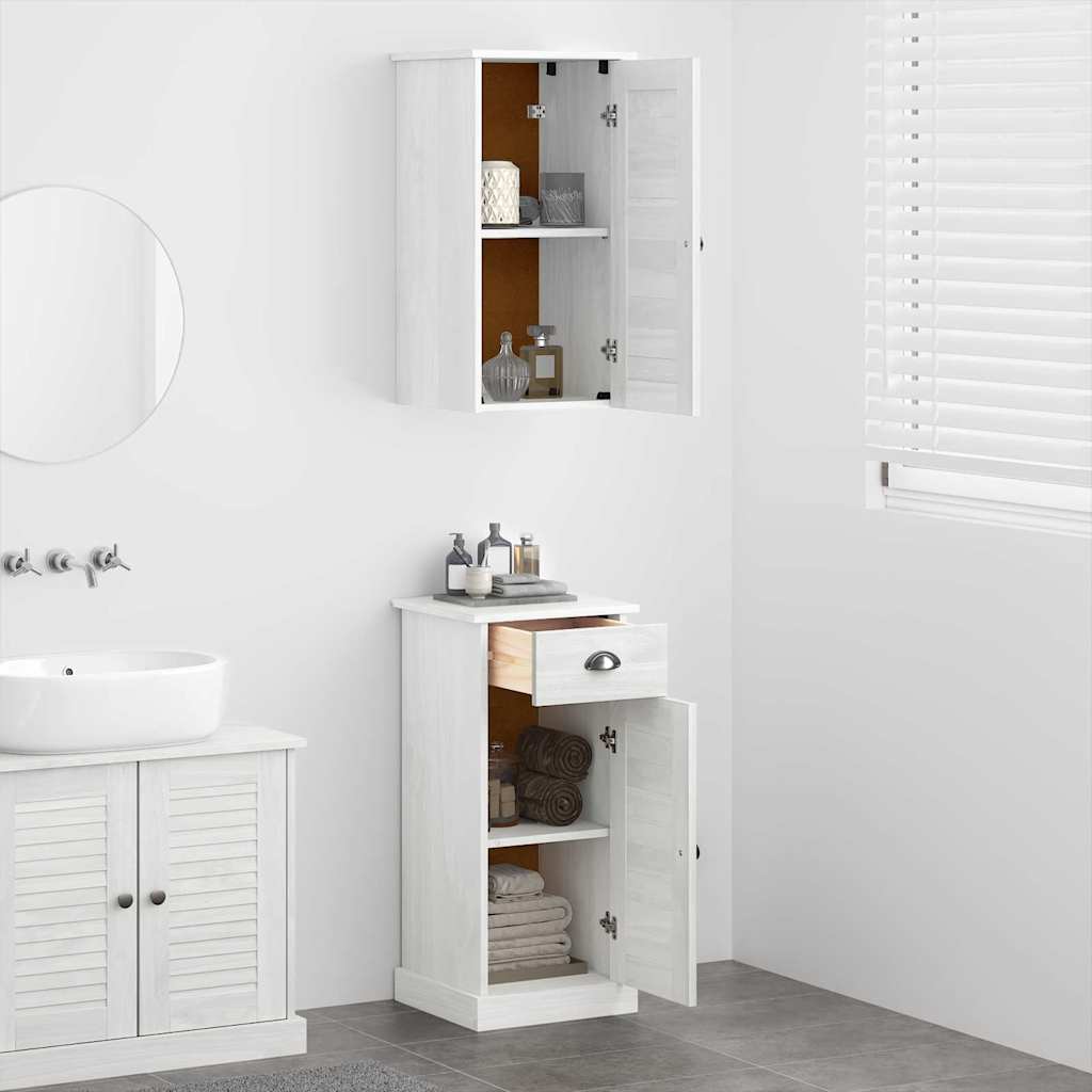 Badezimmermöbel Set VIGO 2 pcs Braun und Weiß 37 x 34 x 80 cm