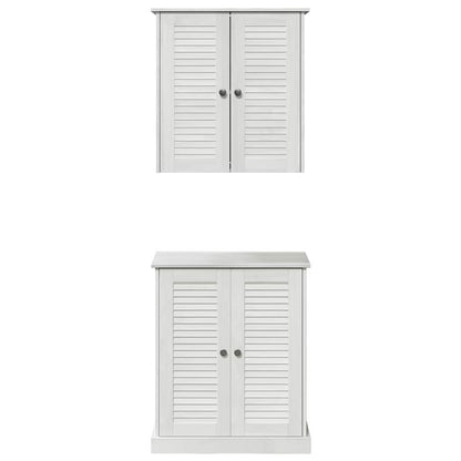 Badezimmermöbel Set mit Regal 2 pcs Braun 67,5 x 34 x 80 cm
