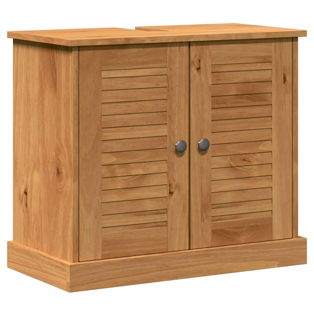 Badezimmermöbel Set mit Schubladen 3 pcs Braun 37 x 34 x 80 cm