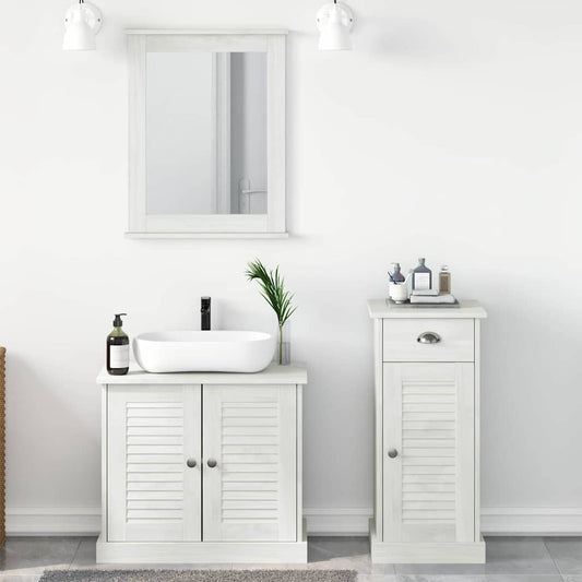 Badezimmermöbel Set mit Schubladen 3 pcs Braun 37 x 34 x 80 cm