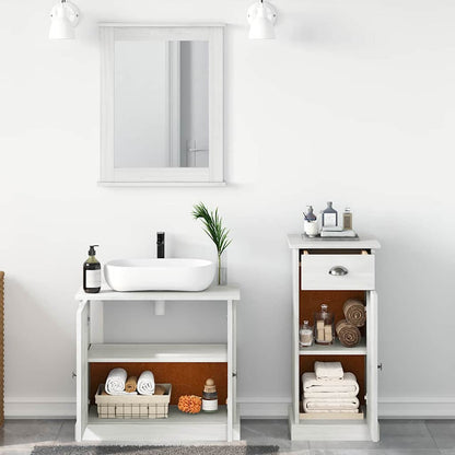 Badezimmermöbel Set mit Schubladen 3 pcs Braun 37 x 34 x 80 cm