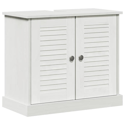 Badezimmermöbel Set mit Regal 5 pcs Antik Weiß 37 x 34 x 110 cm