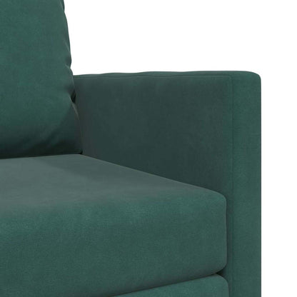 Fußsofa-Bett mit Kissen Dunkelgrün 74 x 77 x 81 cm Samt