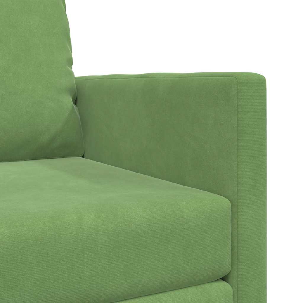 Fußsofa-Bett mit Kissen Hellgrün 74 x 77 x 81 cm Samt