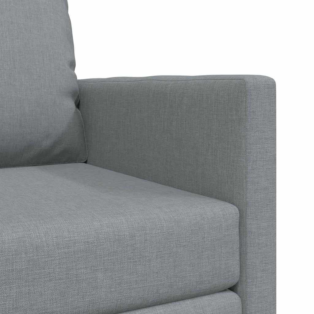 Boden-Schlafsofa mit Kissen Hellgrau 74 x 77 x 81 cm Stoff