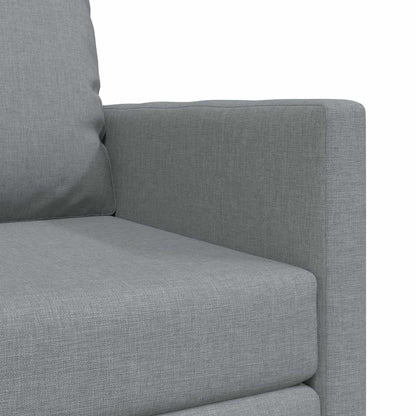 Boden-Schlafsofa mit Kissen Hellgrau 74 x 77 x 81 cm Stoff