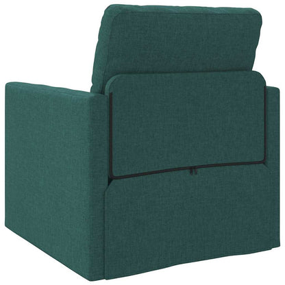 Boden-Schlafsofa mit Kissen Dunkelgrün 74 x 77 x 81 cm Stoff