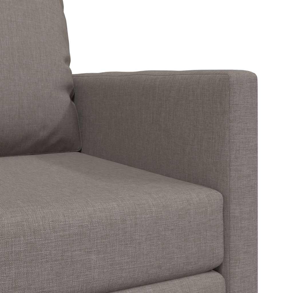 Boden-Schlafsofa mit Kissen Taupe 74 x 77 x 81 cm Stoff