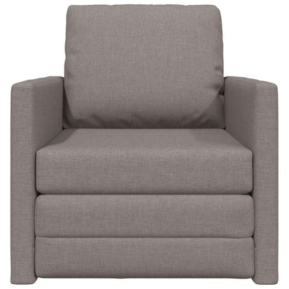 Boden-Schlafsofa mit Kissen Taupe 74 x 77 x 81 cm Stoff