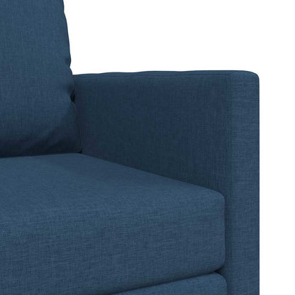 Boden-Schlafsofa mit Kissen Blau 74 x 77 x 81 cm Stoff