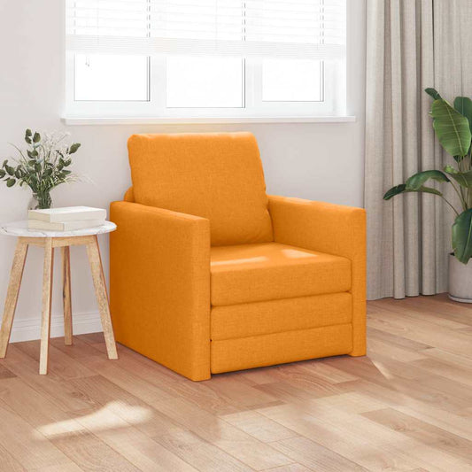 Boden-Schlafsofa mit Kissen Dunkelgelb 74 x 77 x 81 cm Stoff