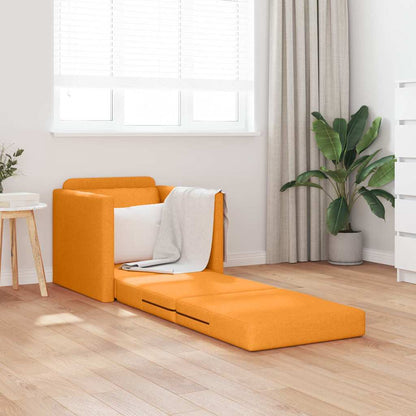Boden-Schlafsofa mit Kissen Dunkelgelb 74 x 77 x 81 cm Stoff
