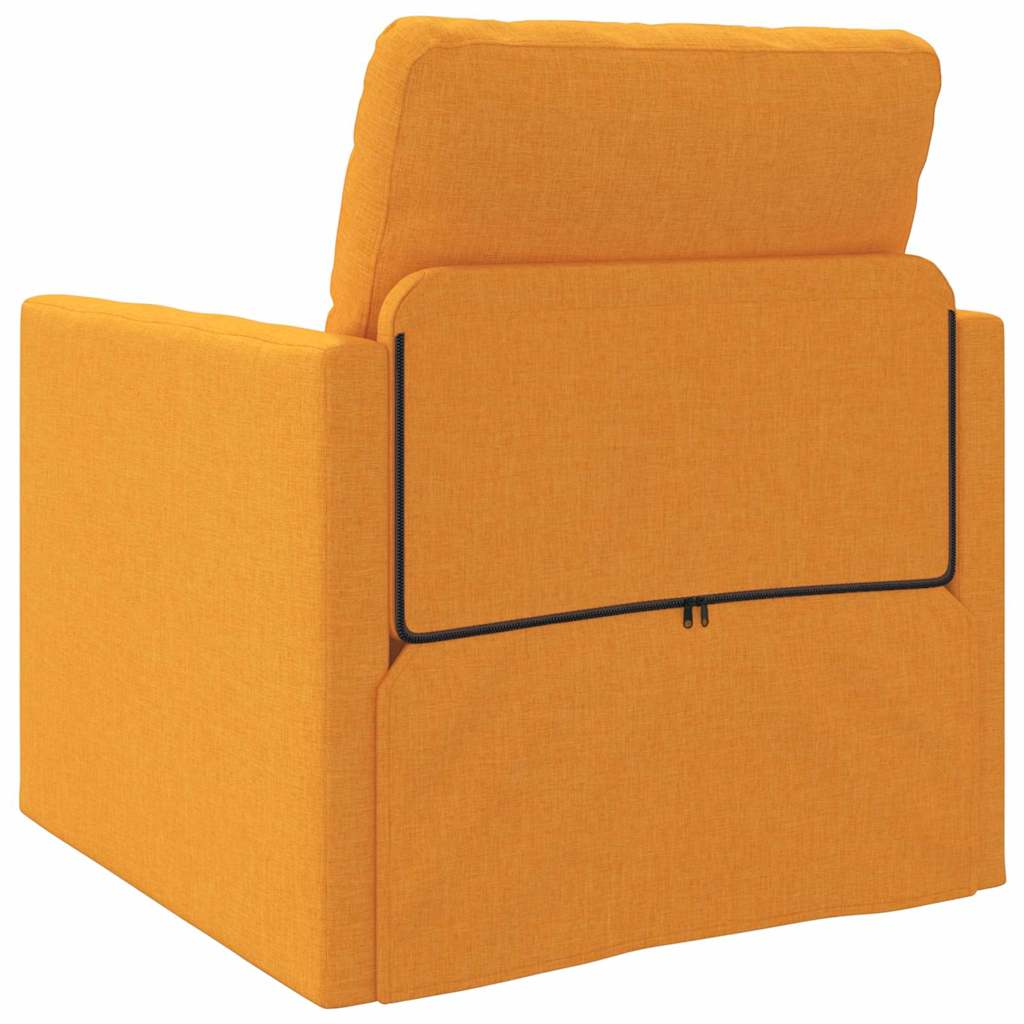 Boden-Schlafsofa mit Kissen Dunkelgelb 74 x 77 x 81 cm Stoff