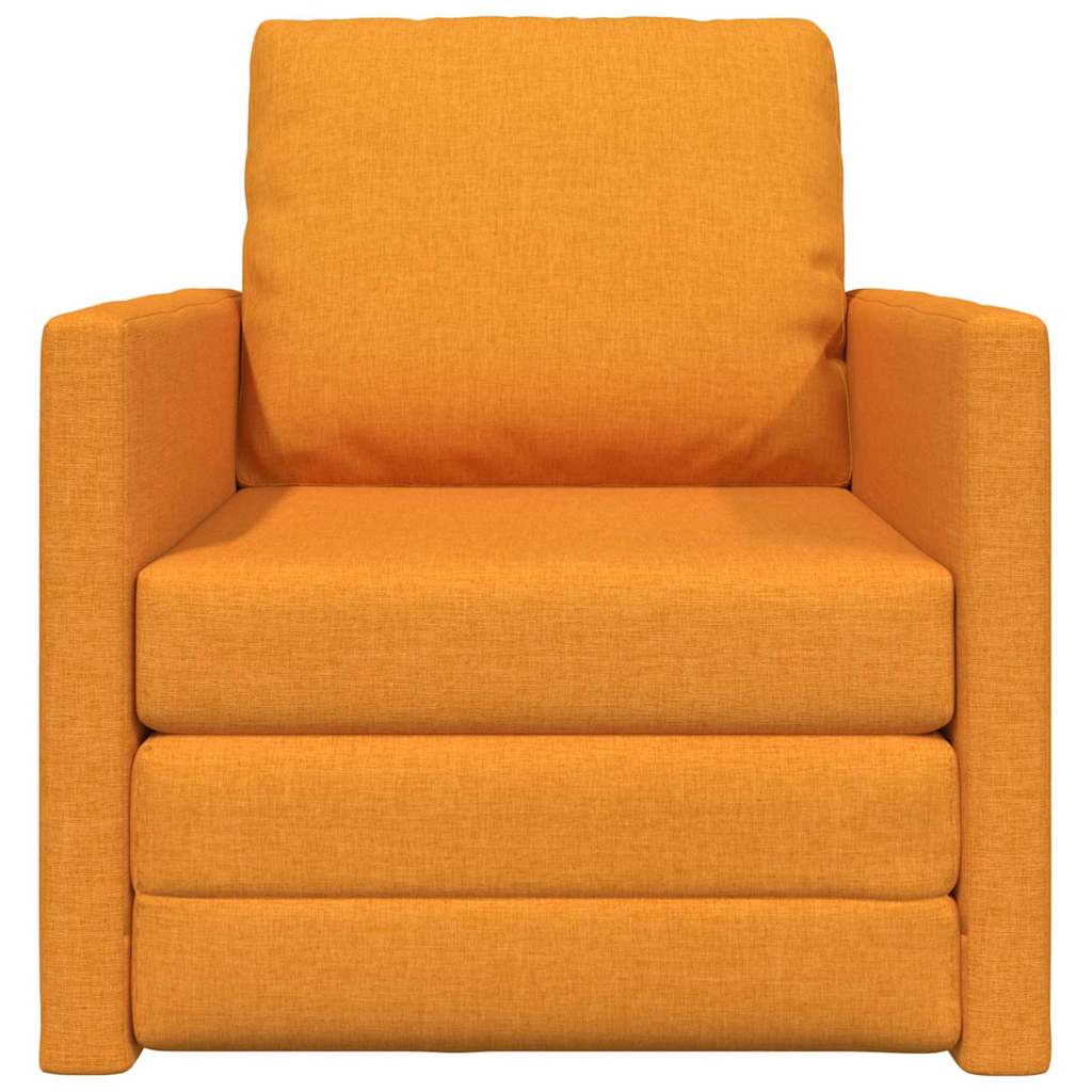 Boden-Schlafsofa mit Kissen Dunkelgelb 74 x 77 x 81 cm Stoff