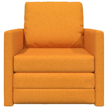 Boden-Schlafsofa mit Kissen Dunkelgelb 74 x 77 x 81 cm Stoff