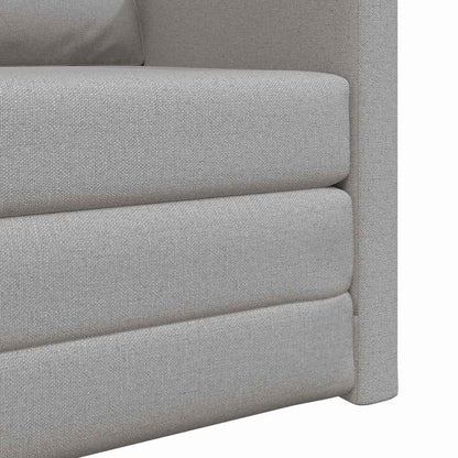 Boden-Schlafsofa mit Kissen Wolken-Grau 74 x 77 x 81 cm Stoff
