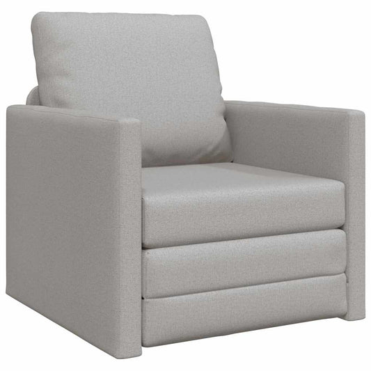 Boden-Schlafsofa mit Kissen Wolken-Grau 74 x 77 x 81 cm Stoff