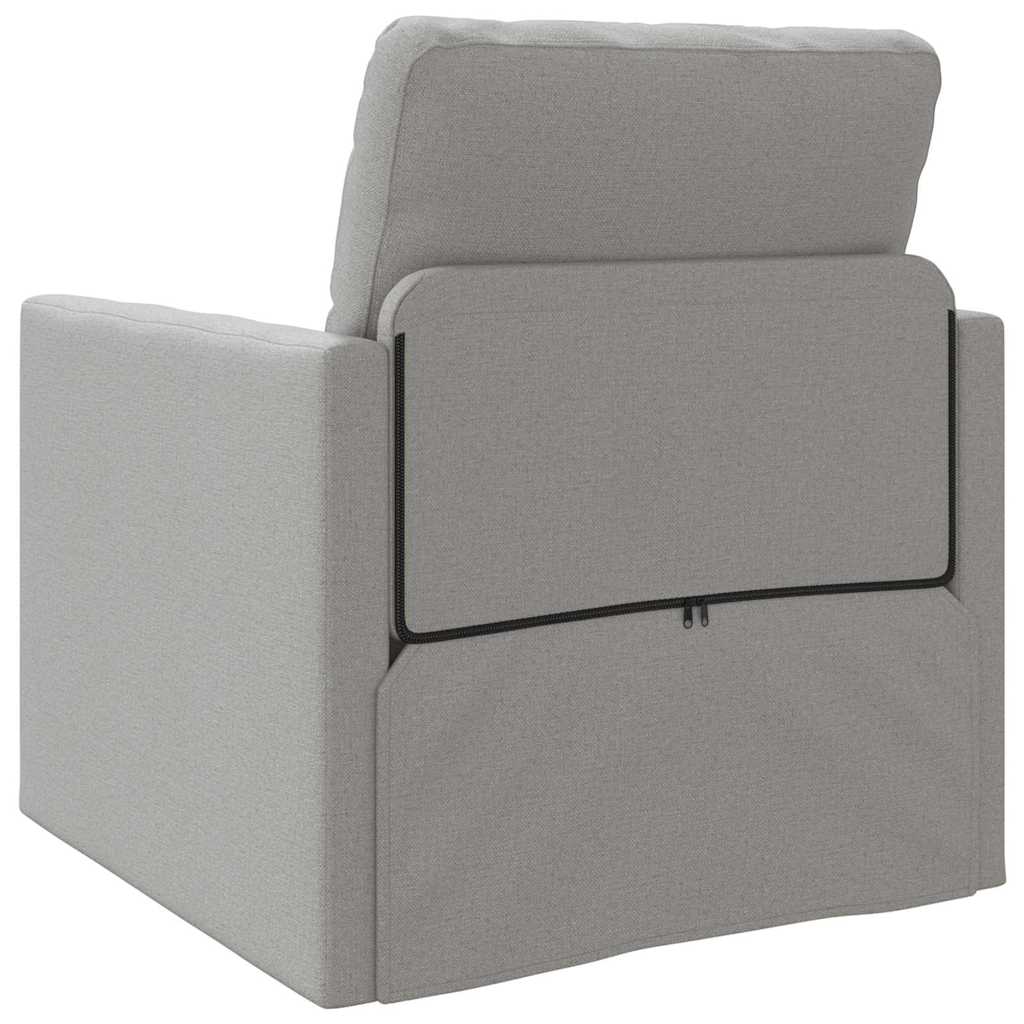 Boden-Schlafsofa mit Kissen Wolken-Grau 74 x 77 x 81 cm Stoff