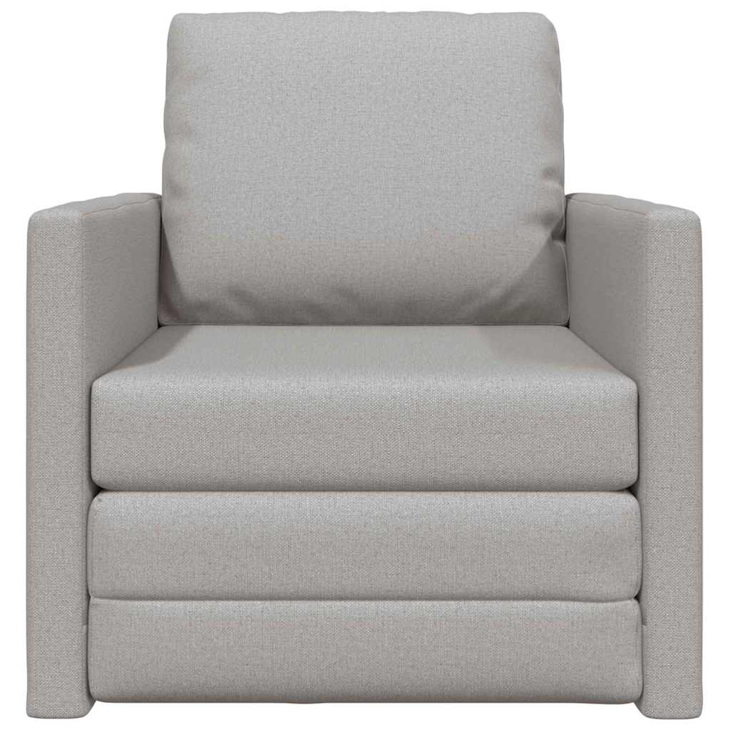 Boden-Schlafsofa mit Kissen Wolken-Grau 74 x 77 x 81 cm Stoff