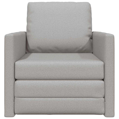 Boden-Schlafsofa mit Kissen Wolken-Grau 74 x 77 x 81 cm Stoff