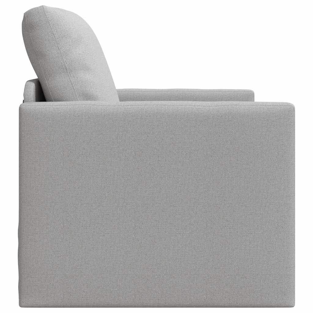 Boden-Schlafsofa mit Kissen Wolken-Grau 74 x 77 x 81 cm Stoff