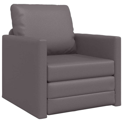 Boden Schlafsofa mit Kissen Grau 74 x 77 x 81 cm Kunstleder