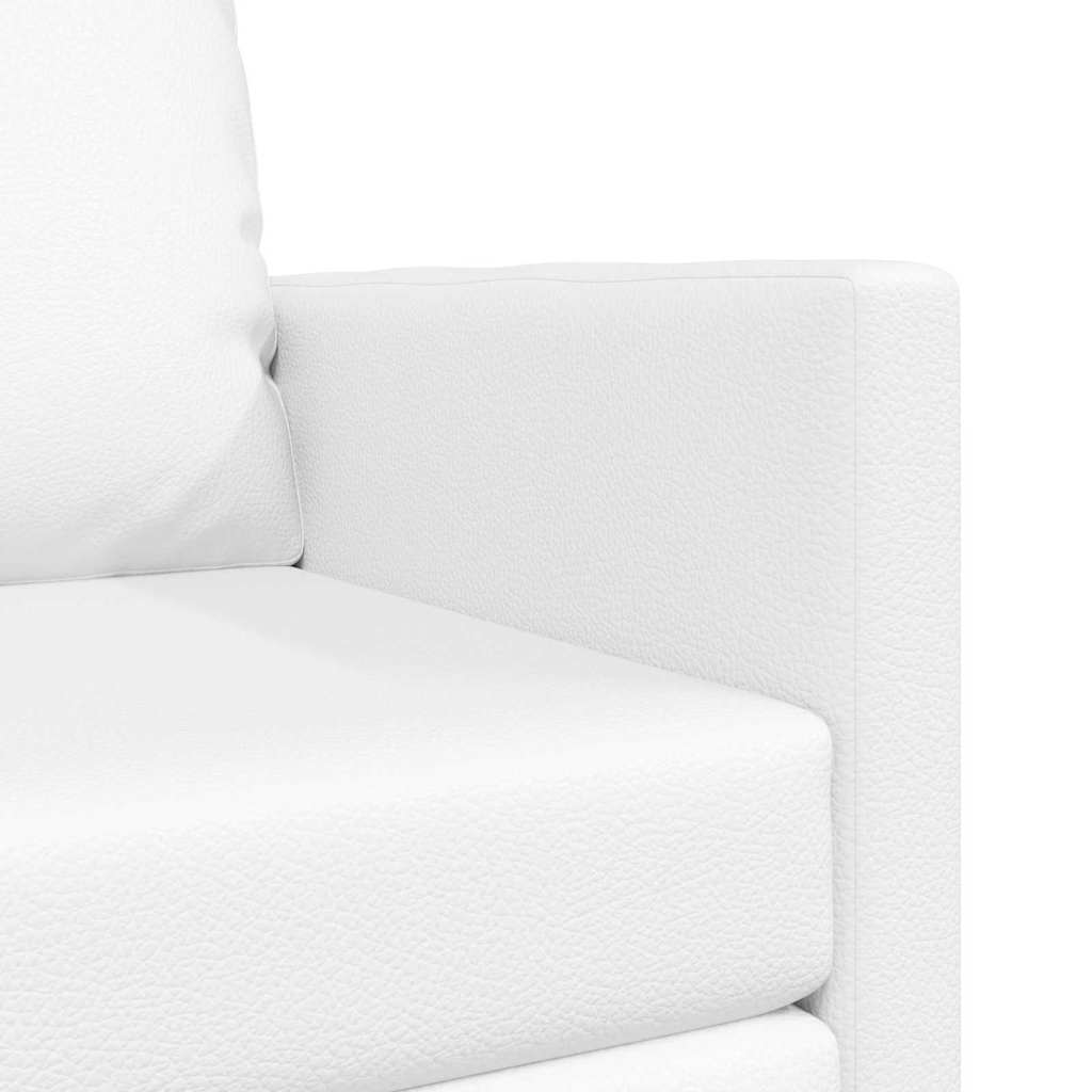 Boden Schlafsofa mit Kissen Weiß 74 x 77 x 81 cm Kunstleder